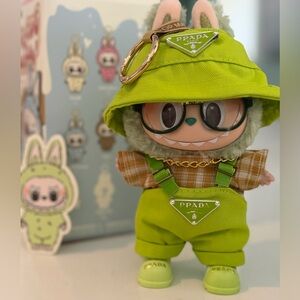 Labubu GREEN GRAPE Pop Mart's Monsters EXCITING series in custom outfit
